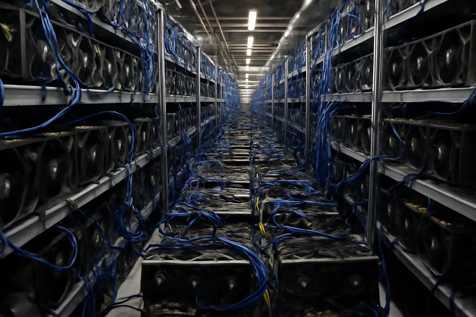 Мрежа за AI крипто добив с 320 000 GPU изразходва 112 MW без полезна AI изчислителна работа