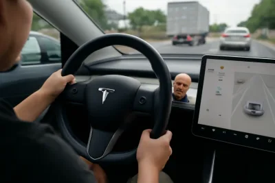 Как китайски шофьори заобикалят системата Autopilot на Tesla с пластмасови фигурки