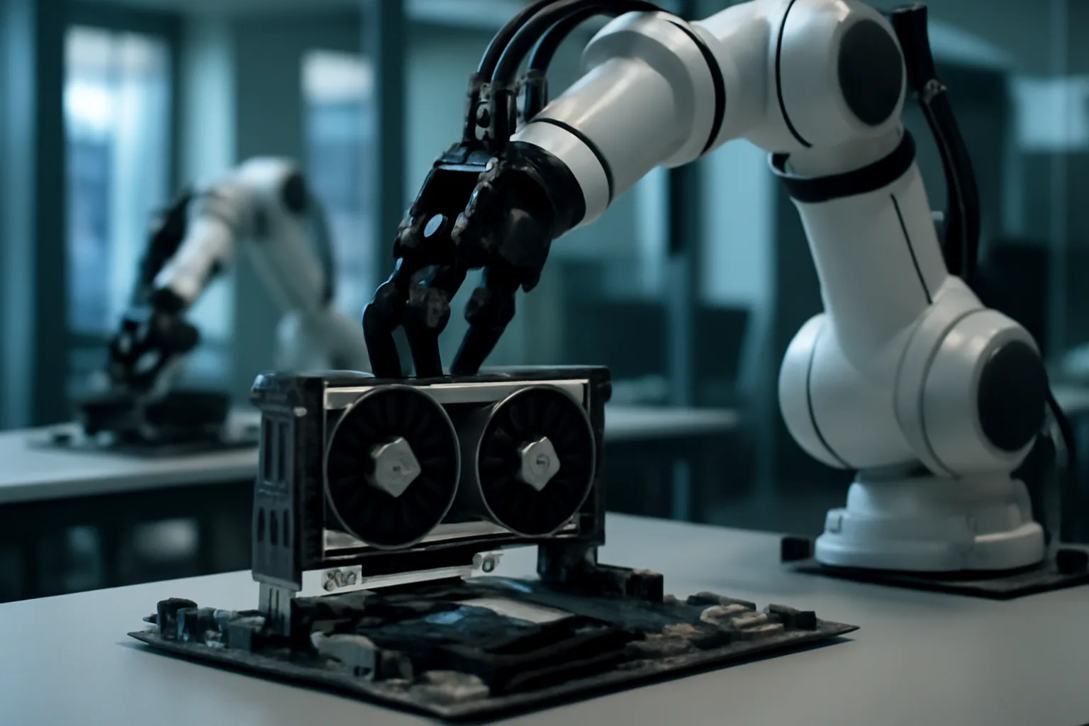 Nvidia демонстрира роботи с изкуствен интелект, които сами се учат да сглобяват компютри