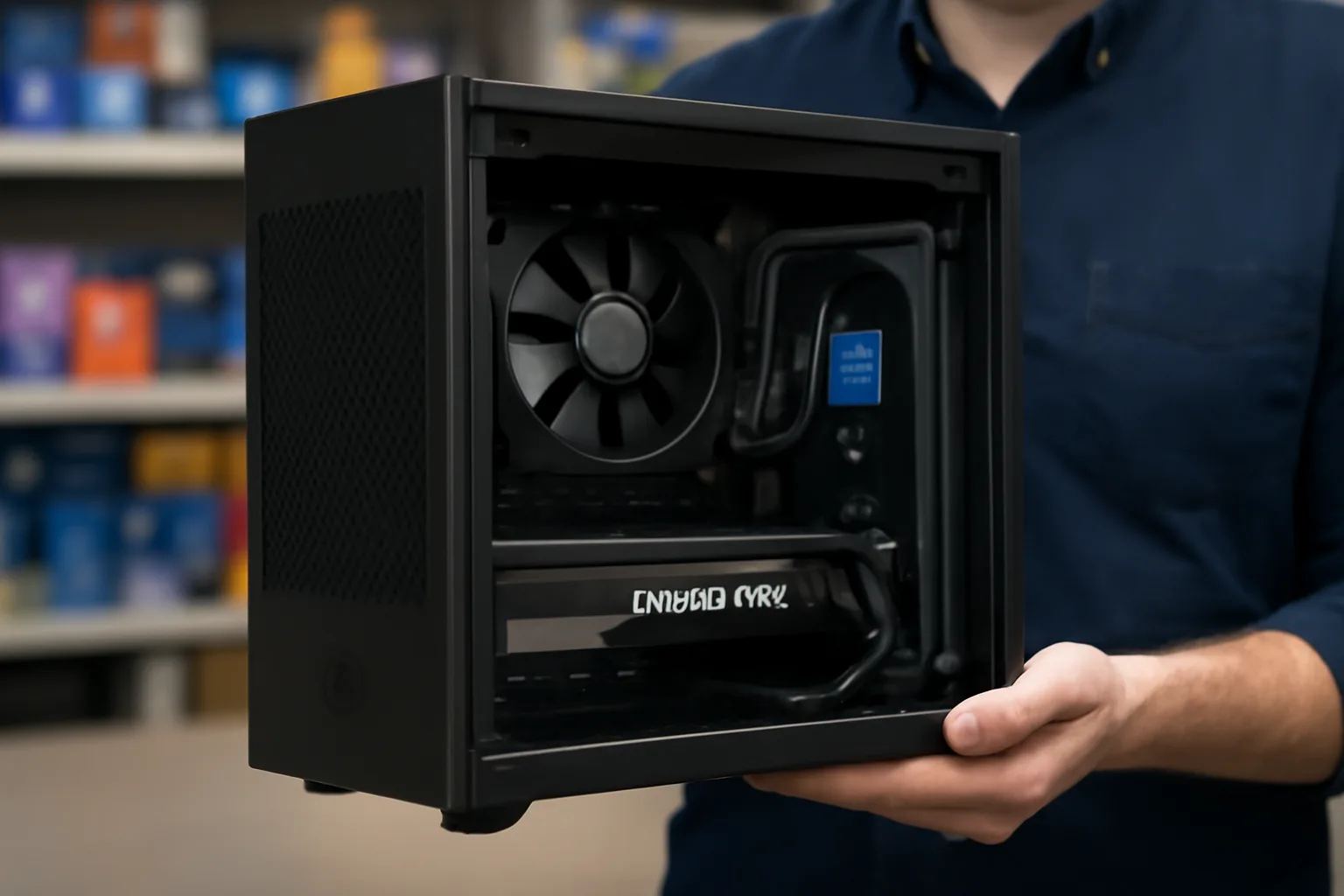 Компактен гейминг компютър Cooler Master NR2 Pro с RTX 5080 и Intel Core Ultra 7 на промоция