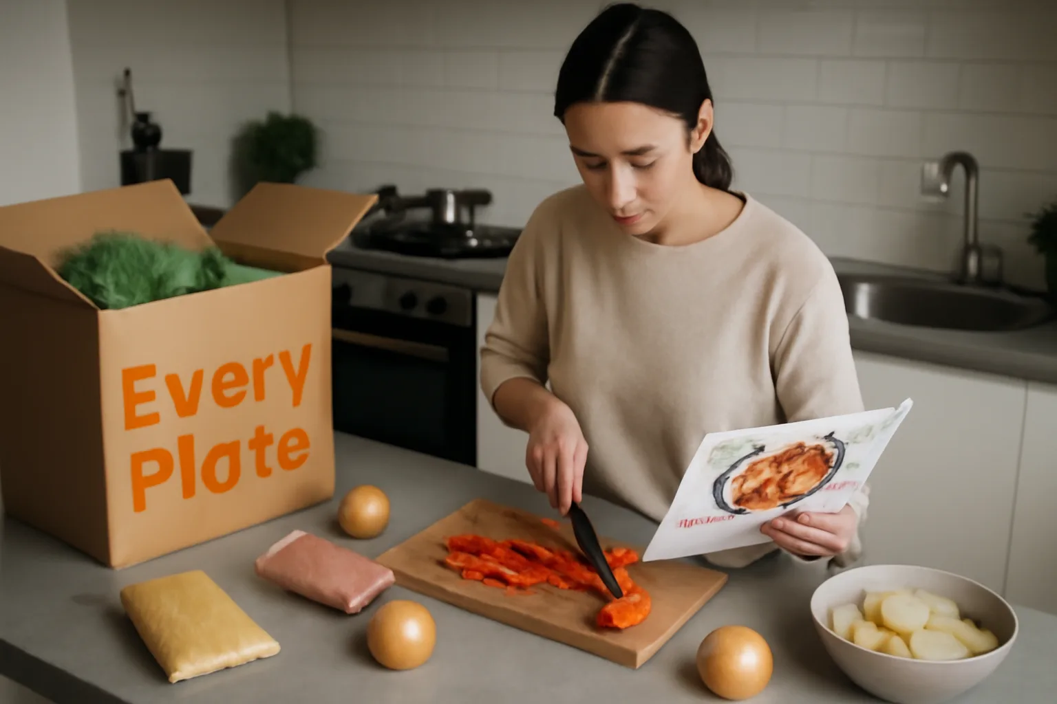 EveryPlate: Достъпен и опростен комплект за приготвяне на храна с добър вкус