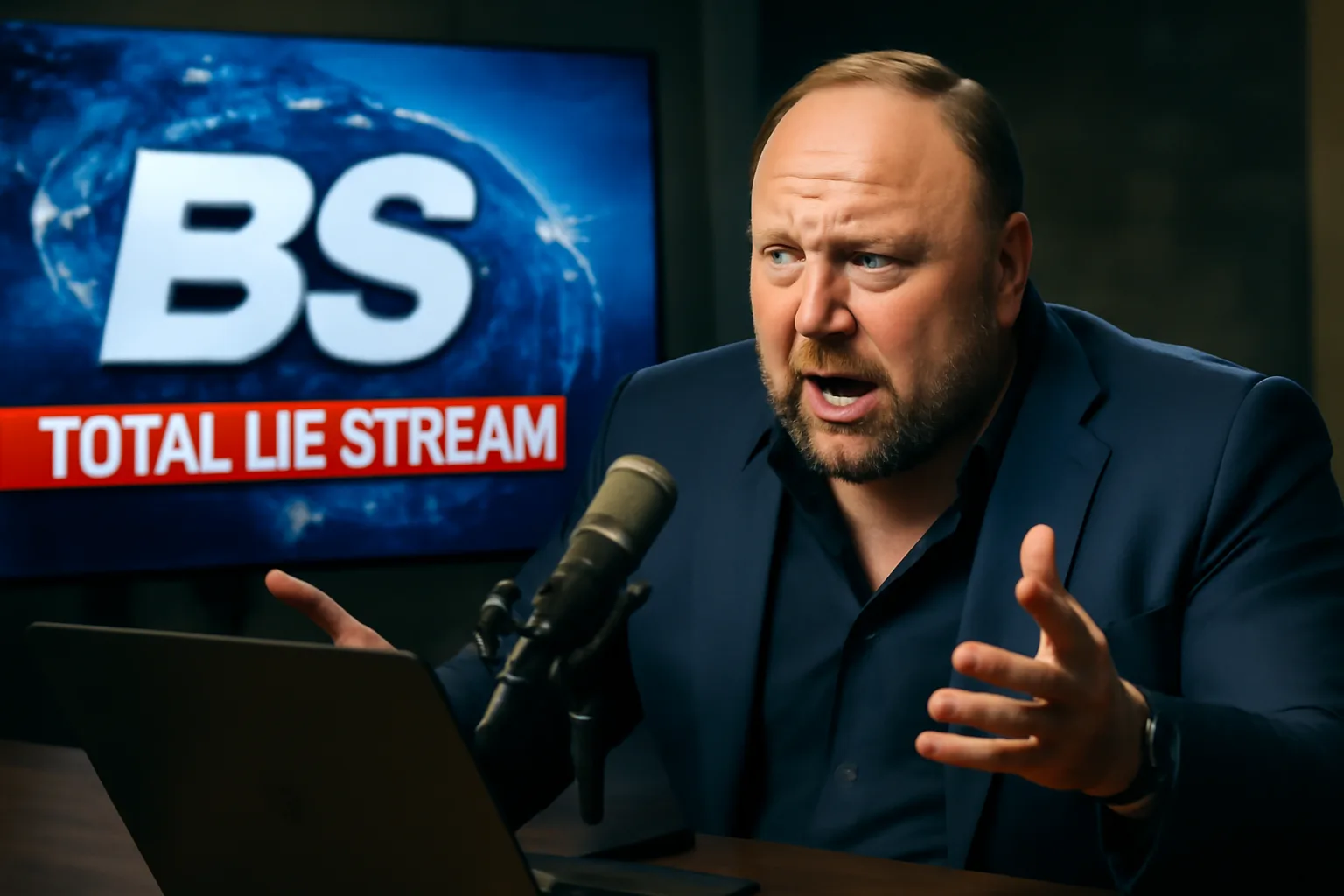 Сатиричен проект се насочва към Infowars, предизвиквайки реакция от Алекс Джоунс