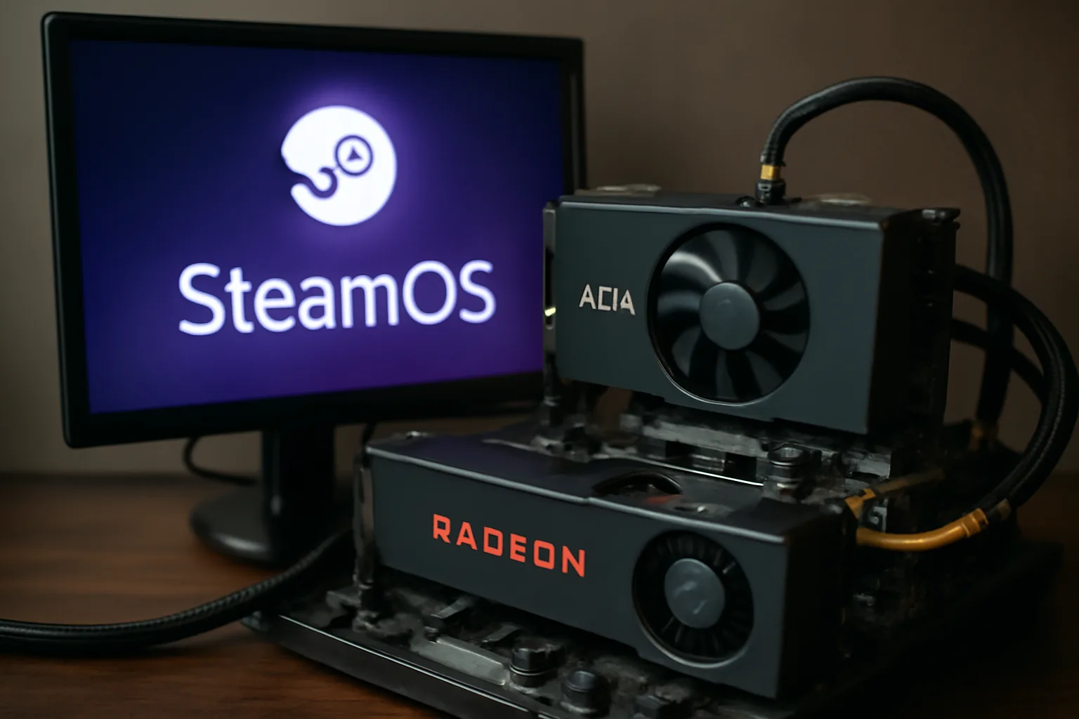 SteamOS на Valve стартира успешно на Intel Arc B580 с помощта на Radeon карта