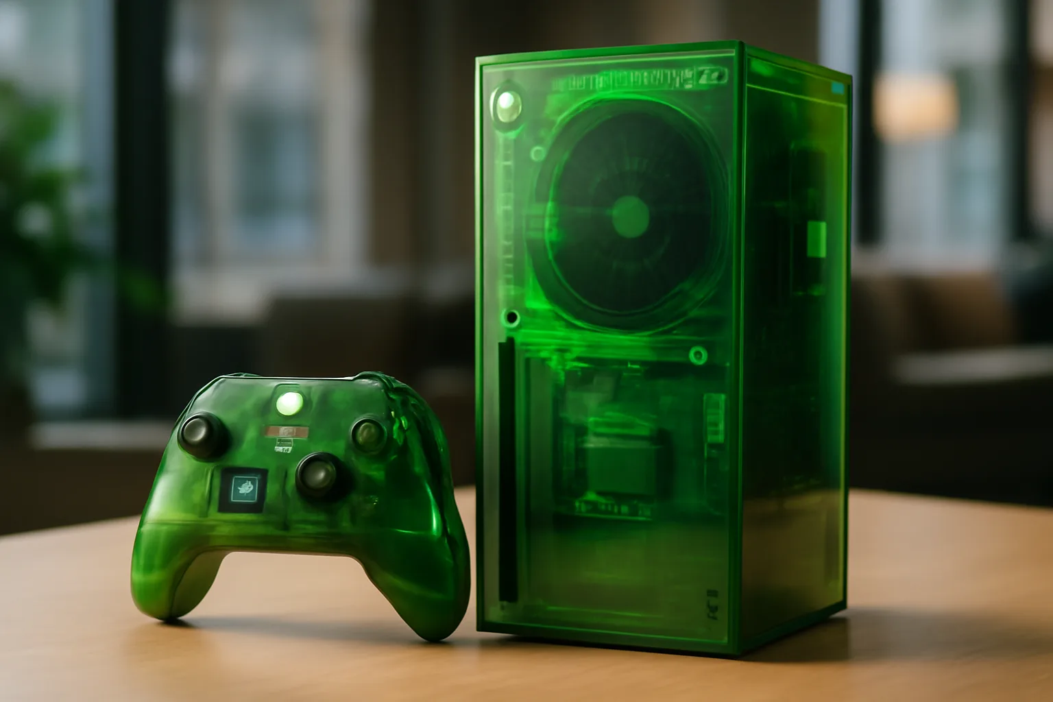 Microsoft отбелязва 25 години Xbox с прозрачен зелен модел на Series X