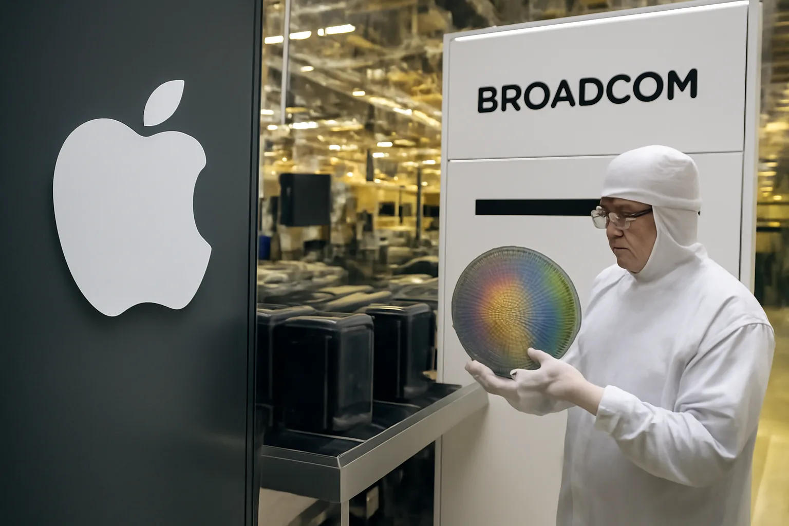 Apple инвестира 30 милиарда долара в чипове на Broadcom, произведени в САЩ