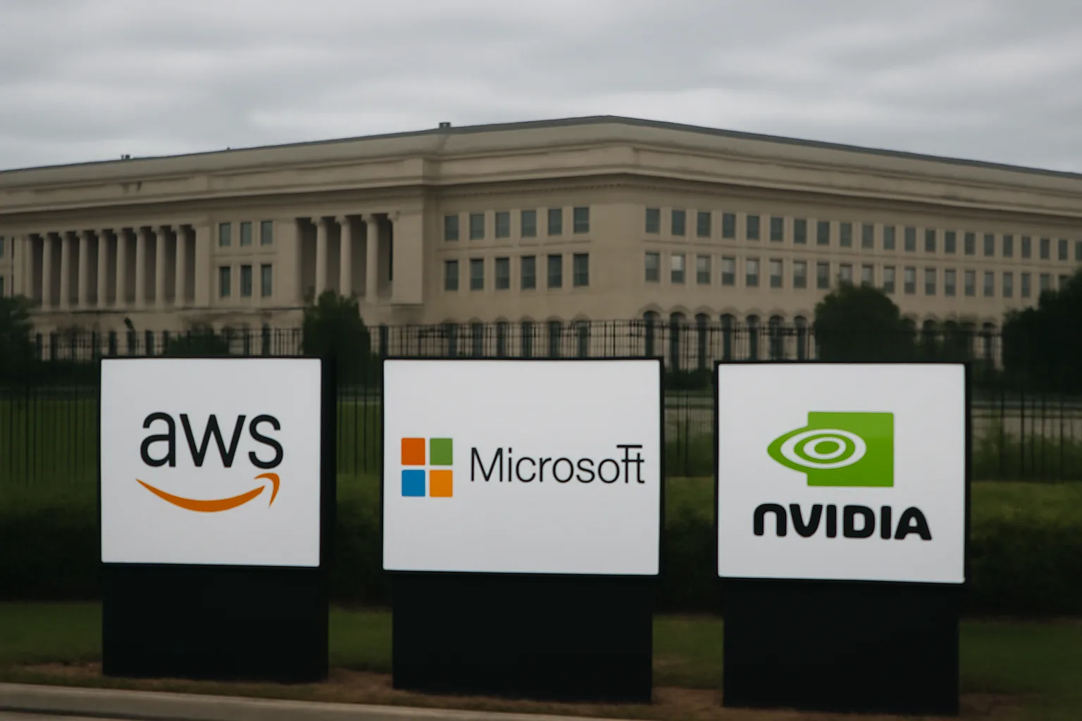 Amazon Web Services, Microsoft и NVIDIA ще доставят AI технологии на Пентагона