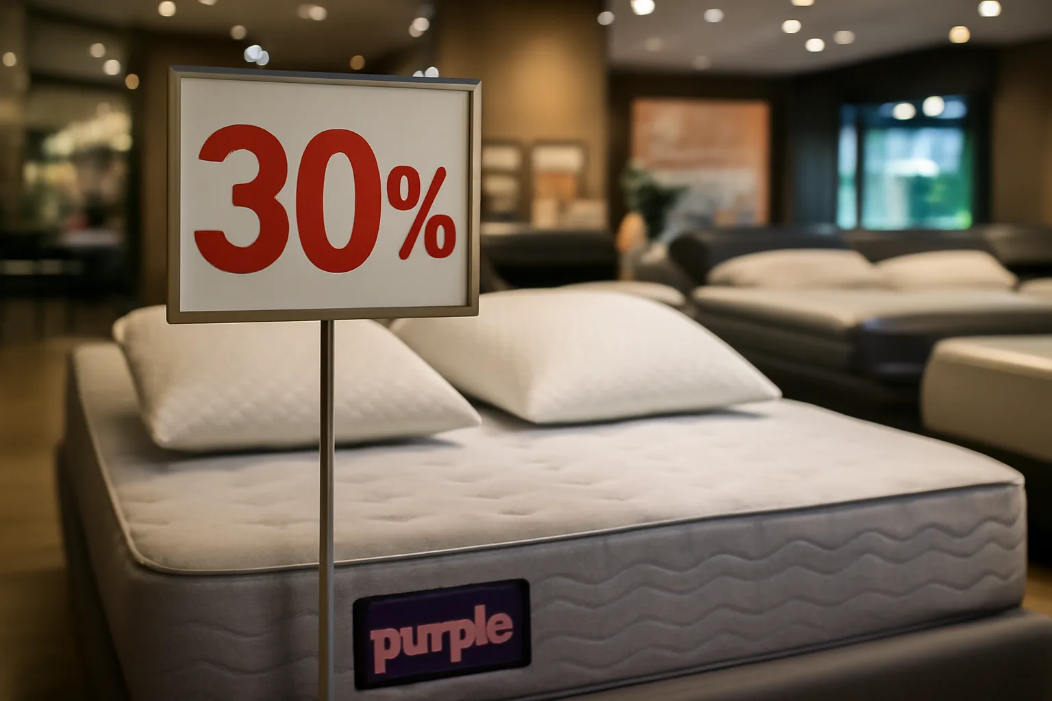 Purple предлага отстъпки до 30% за матраци и възглавници