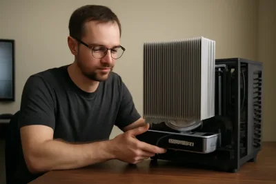 Пасивно охлаждане на Nvidia RTX 4060 с масивен алуминиев радиатор: експеримент и резултати
