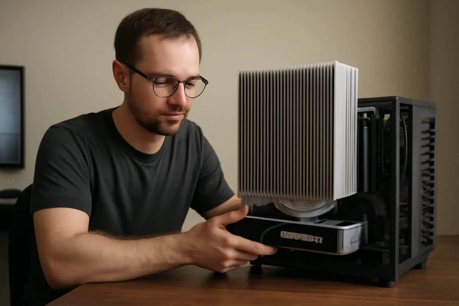 Пасивно охлаждане на Nvidia RTX 4060 с масивен алуминиев радиатор: експеримент и резултати