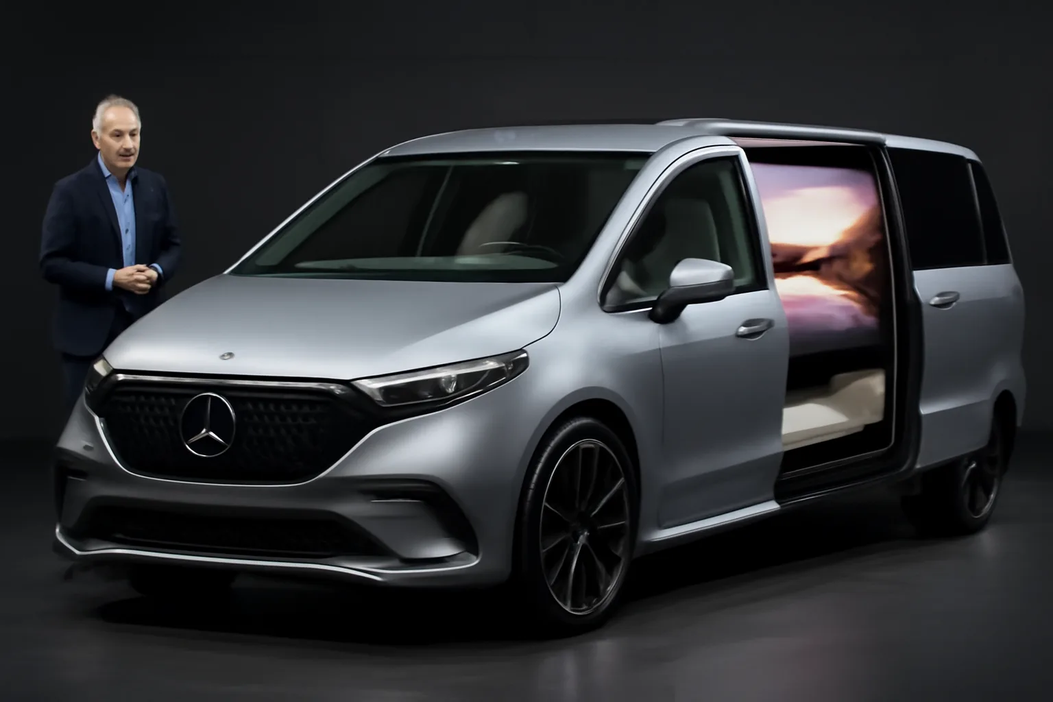 Mercedes-Benz представя електрическата VLE с 8K екран и 416 конски сили