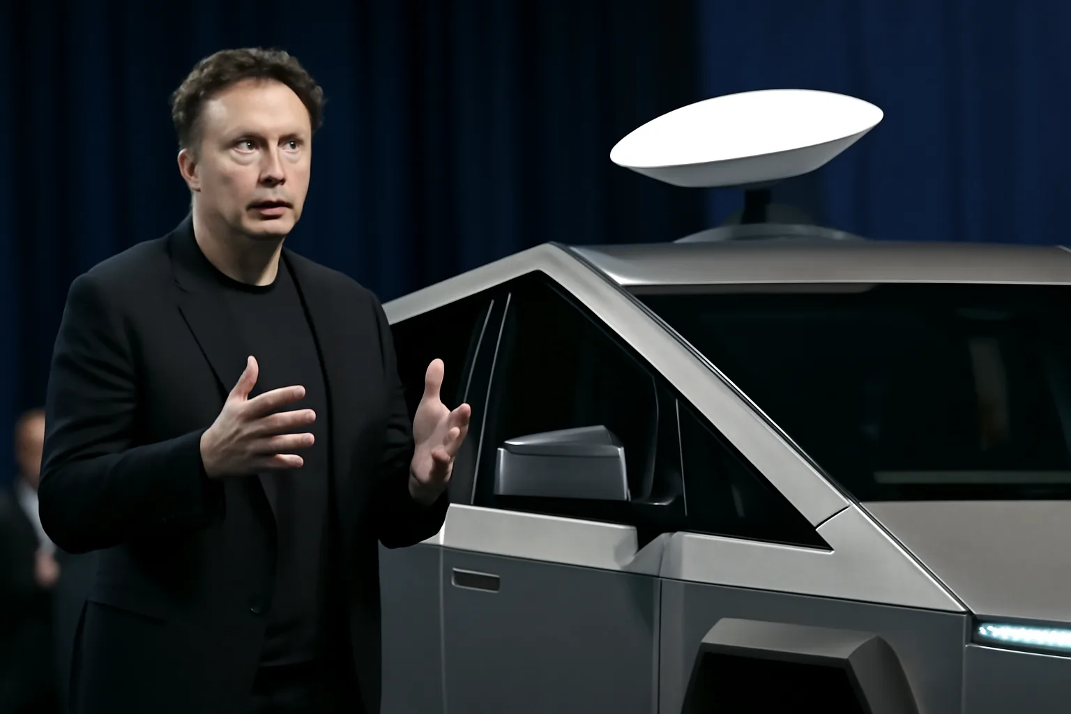 Tesla представя Cybercab с интегрирана антена Starlink V5 на SpaceX