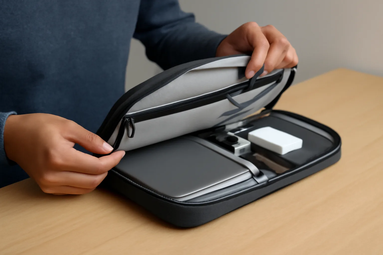 Bellroy Laptop Caddy: Практичен и стилен калъф за лаптоп с допълнително пространство
