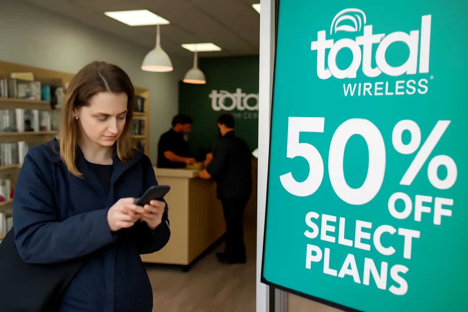 Total Wireless предлага 50% отстъпка на избрани планове за мобилни услуги