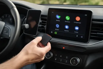 Как да превърнете Android Auto в безжична система с адаптер