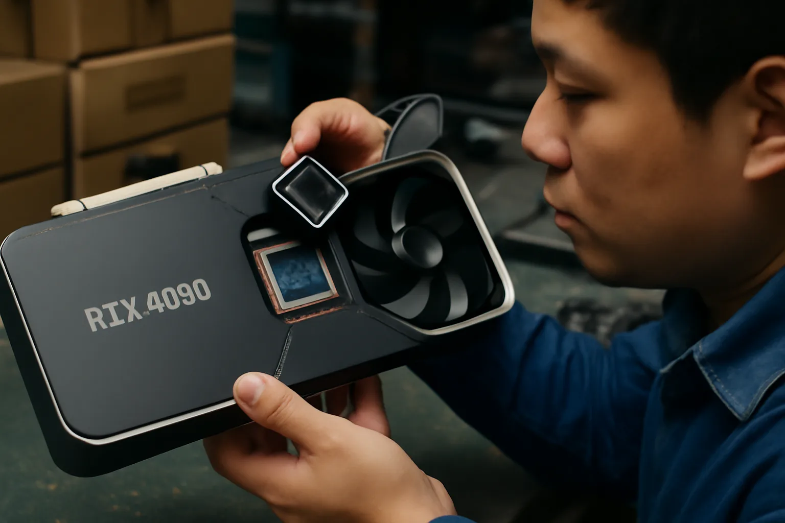 Фалшиви RTX 4090 с пластмасов чип се появиха на китайския пазар