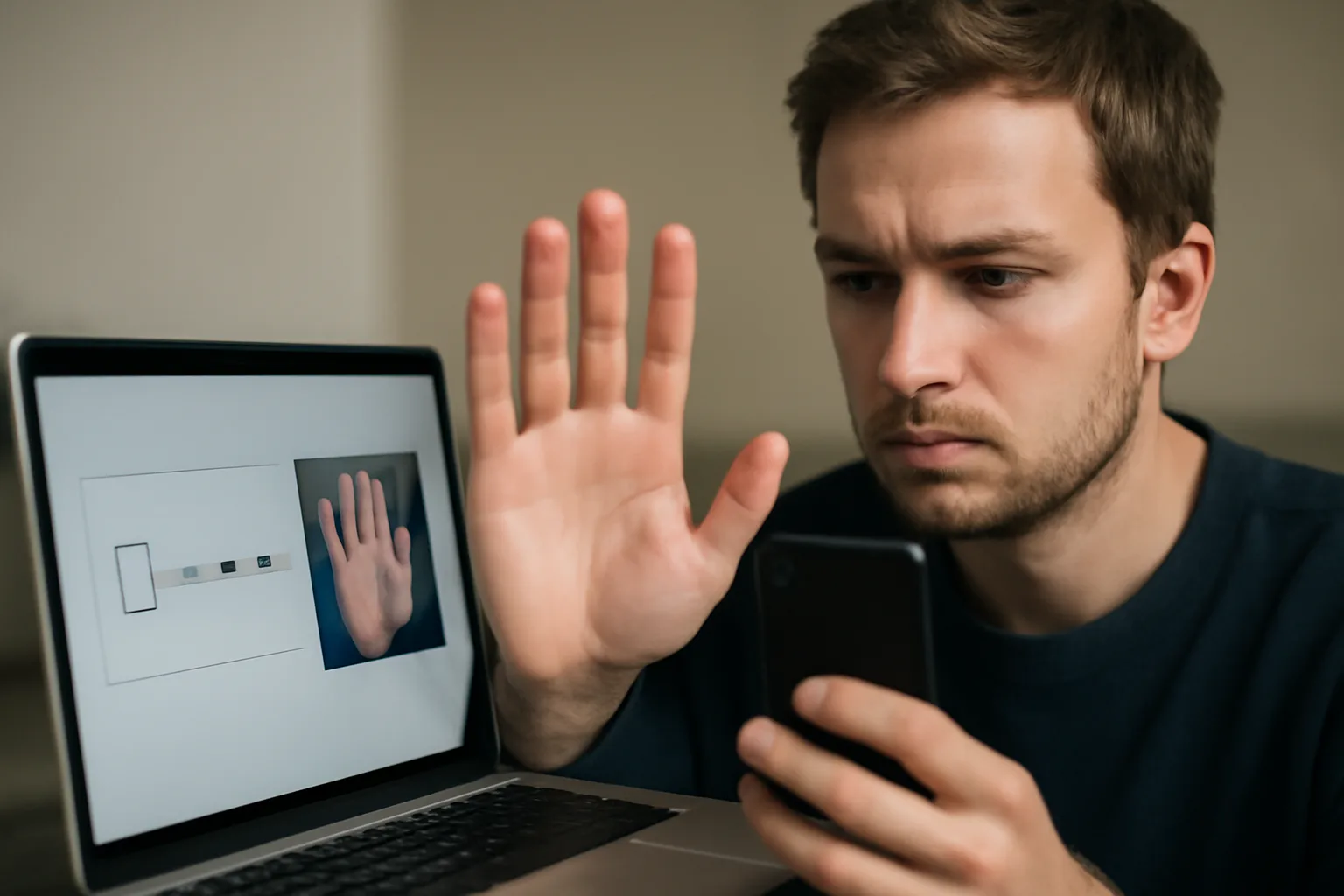 Google тества нова reCAPTCHA с разпознаване на ръка чрез камерата