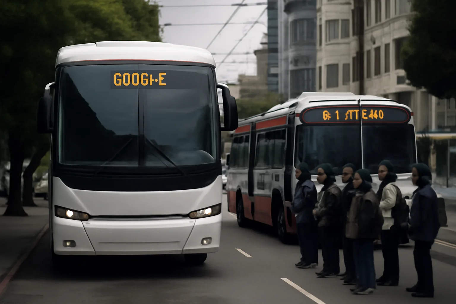 Влиянието на автобусите на Google върху градския транспорт в Сан Франциско