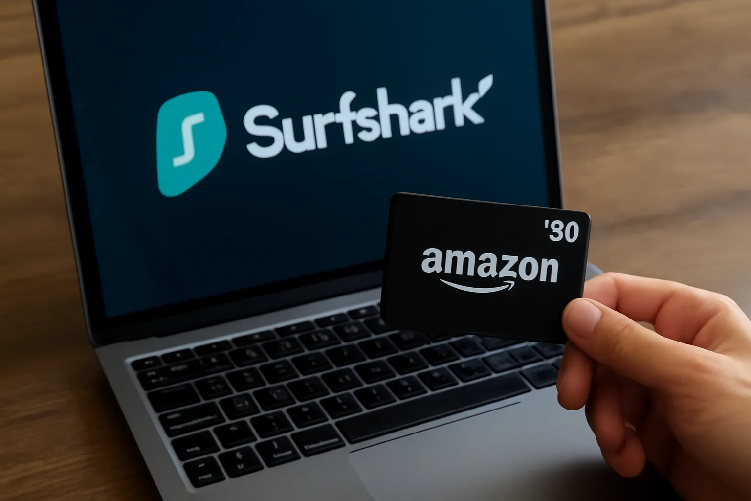 Surfshark предлага 27-месечен VPN абонамент с подарък Amazon карта за $20 до 2 юни