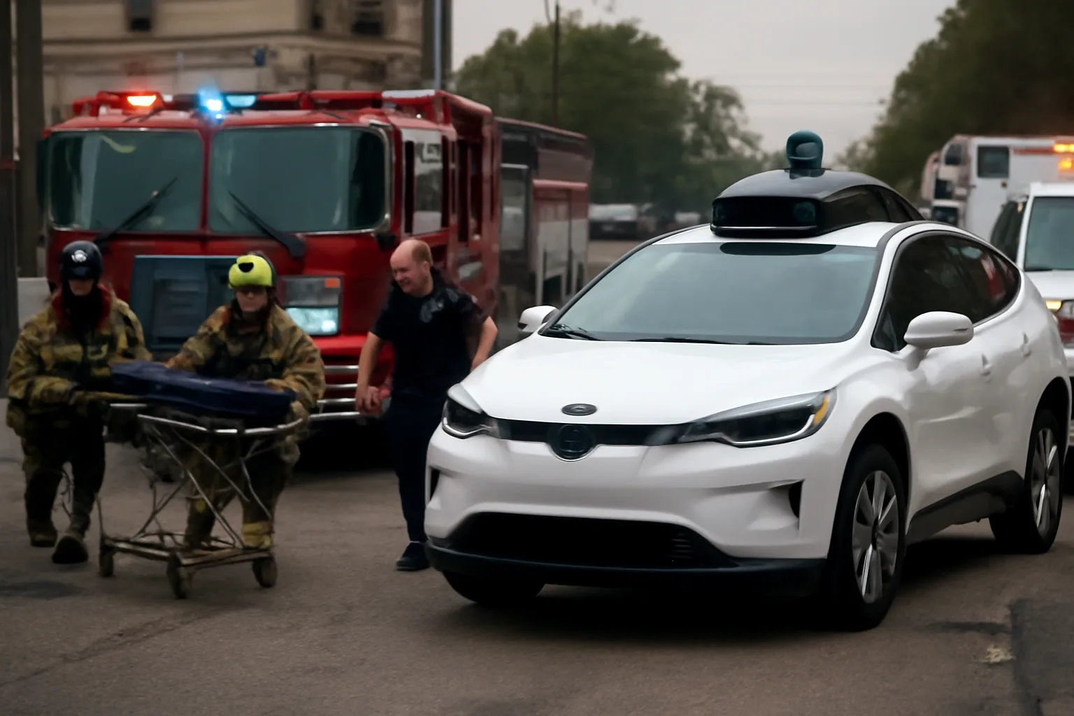 NHTSA критикува автономните автомобили за пречка на спешните екипи и изисква решения