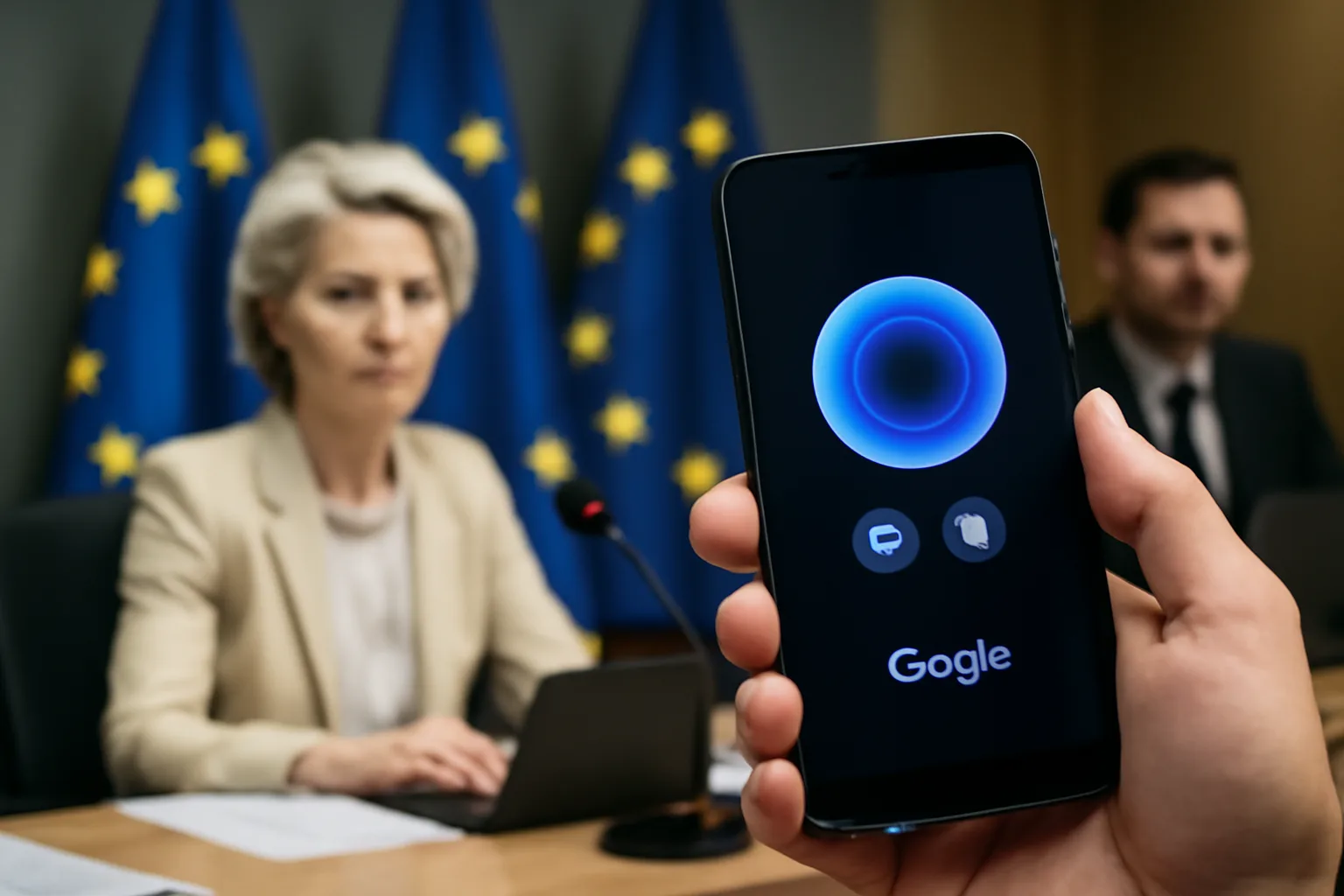 ЕС задължава Google да отвори достъпа на AI асистенти в Android до микрофон, камера и екран