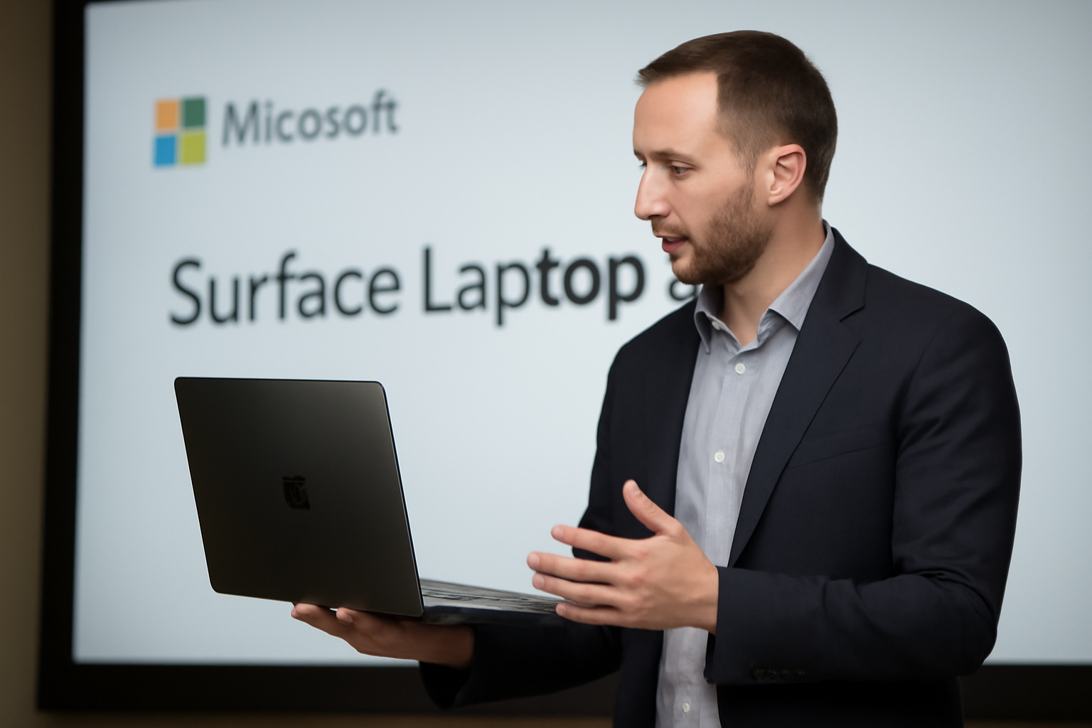 Microsoft представи новия Surface Laptop за бизнес с функции за поверителност и уникални хаптични технологии