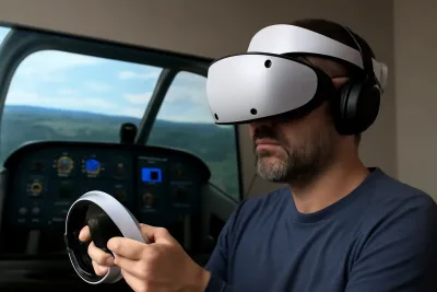 Microsoft Flight Simulator 2024 вече поддържа PlayStation VR2 с подобрена производителност