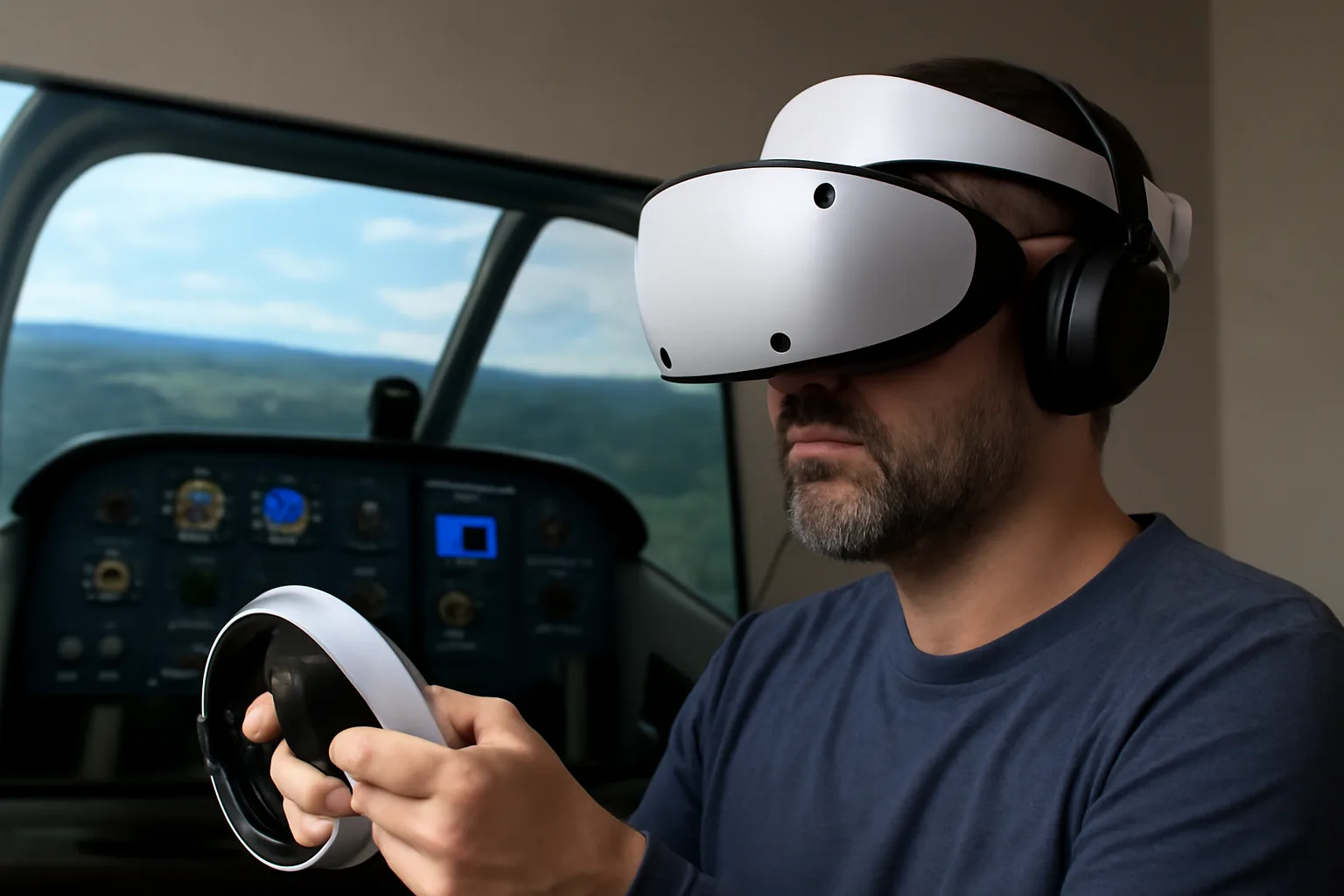 Microsoft Flight Simulator 2024 вече поддържа PlayStation VR2 с подобрена производителност