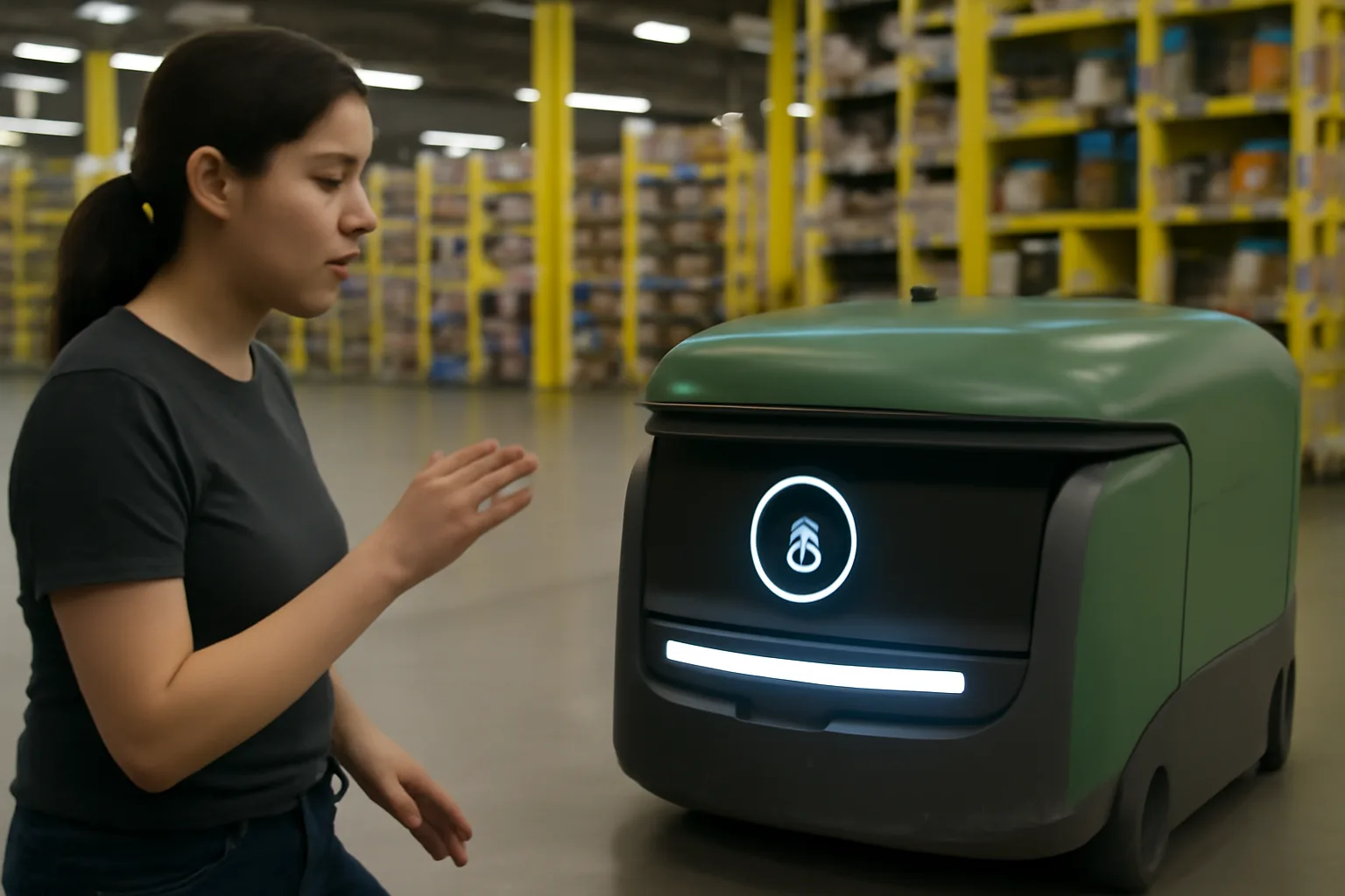 Amazon представя робот Proteus с гласово управление за складове