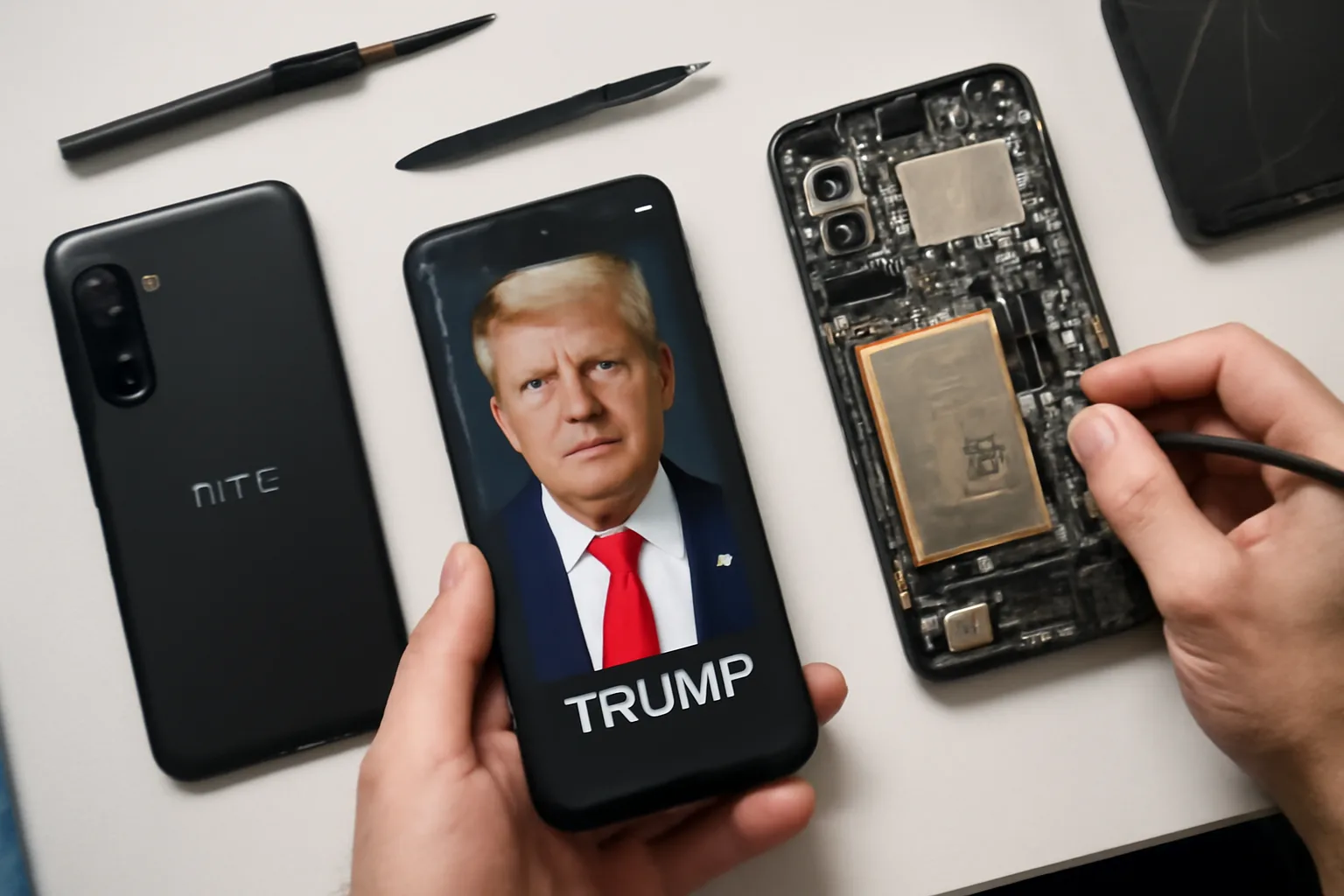 Разглобяването на Trump Phone потвърждава, че е копие на HTC U24 Pro