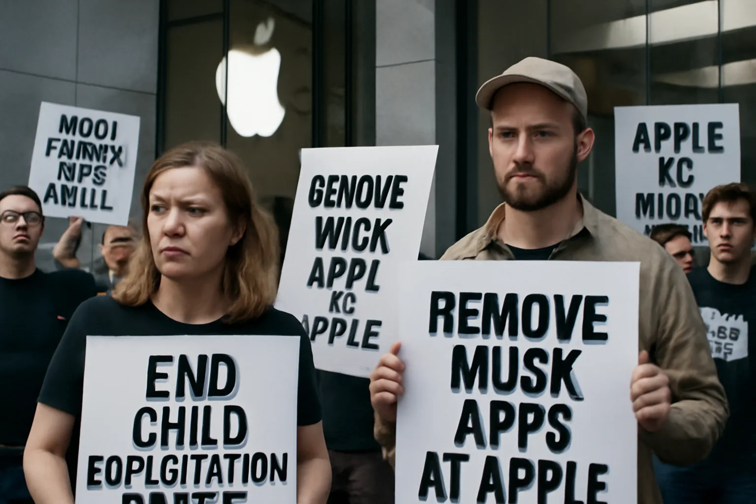 Протестиращи призовават Apple да премахне приложения на Илон Мъск и да засили контрола върху съдържанието