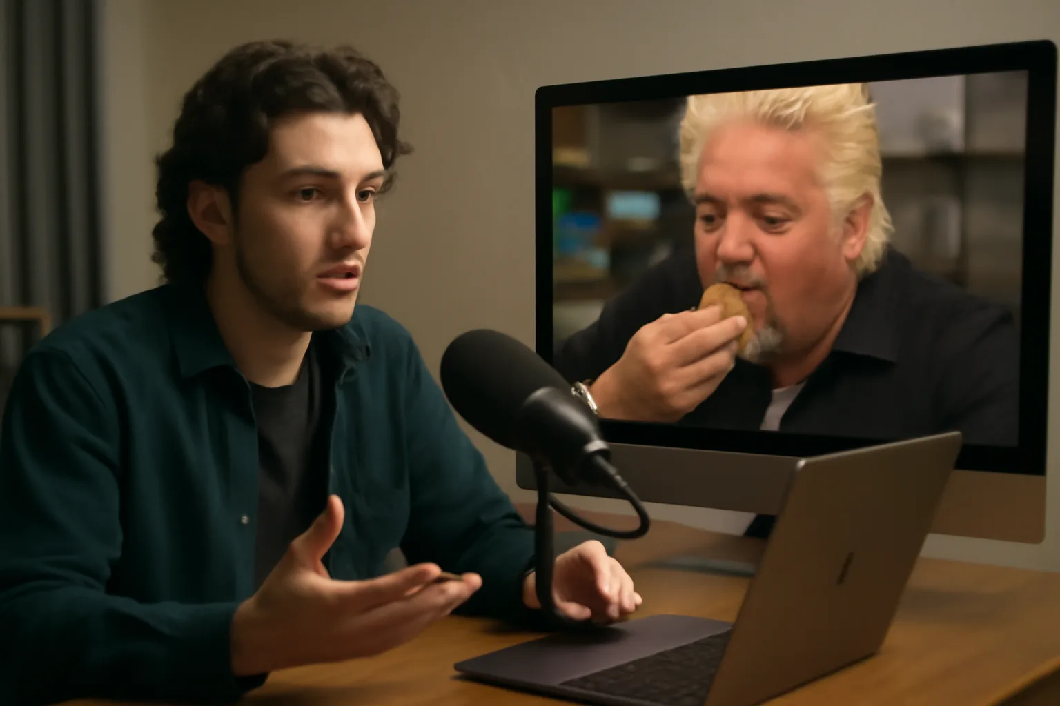 Анализ на поведението на Гай Фиери в предаването Diners, Drive-Ins and Dives