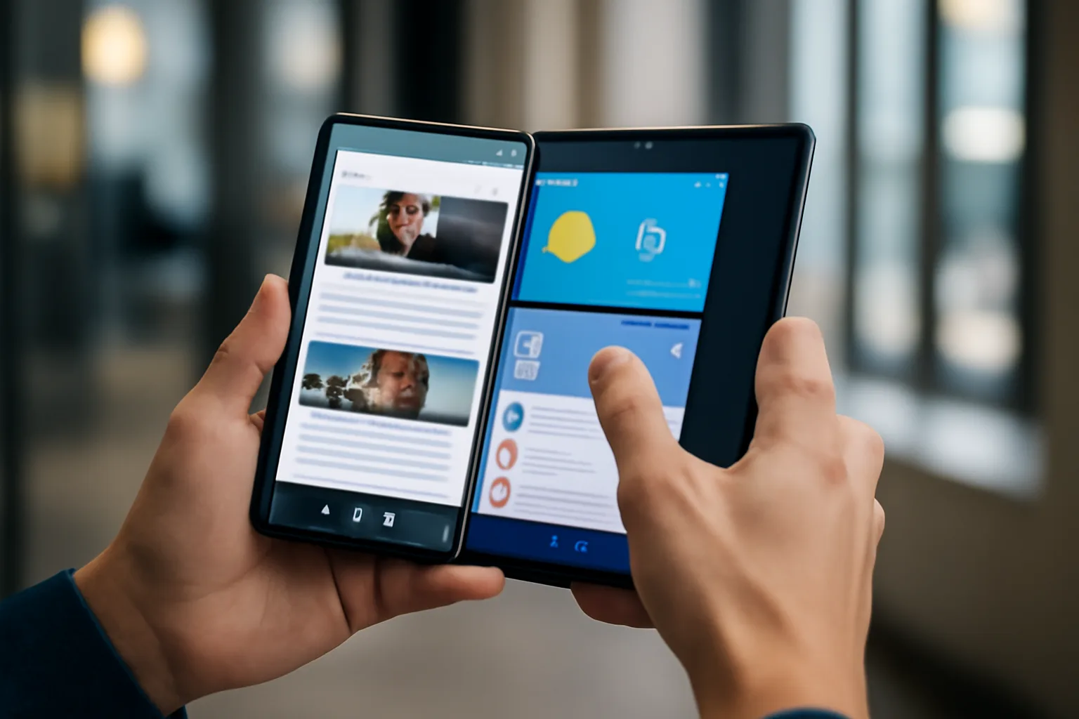Samsung подготвя нов широкоекранен сгъваем смартфон Galaxy Z Fold 8