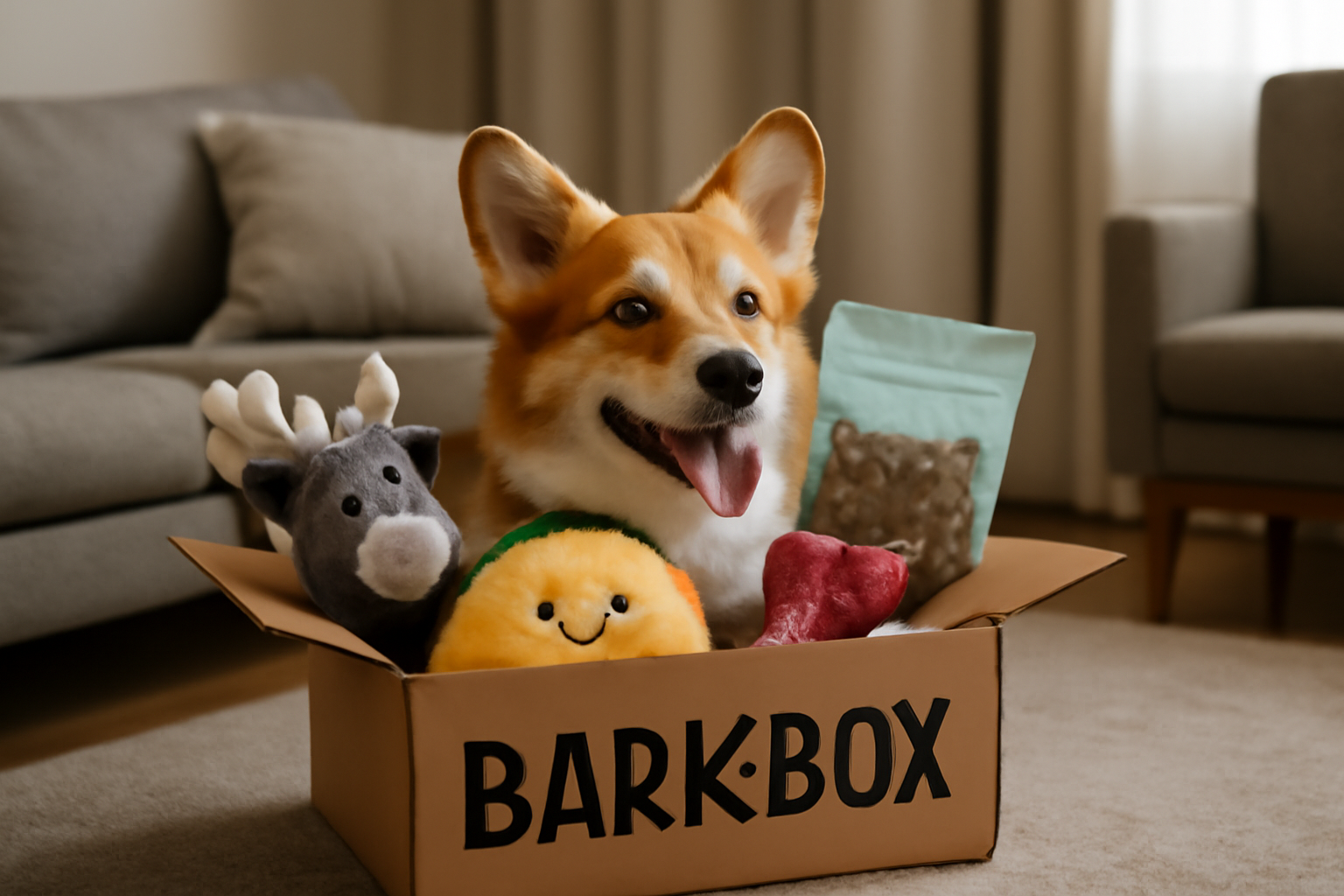 Barkbox предлага до 50% отстъпка за месечни кутии с играчки и лакомства за кучета