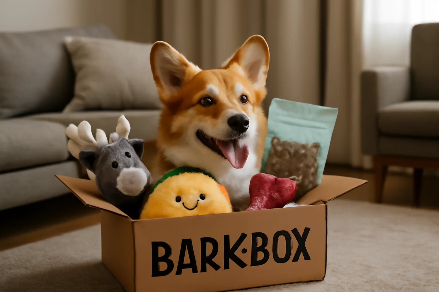 Barkbox предлага до 50% отстъпка за месечни кутии с играчки и лакомства за кучета