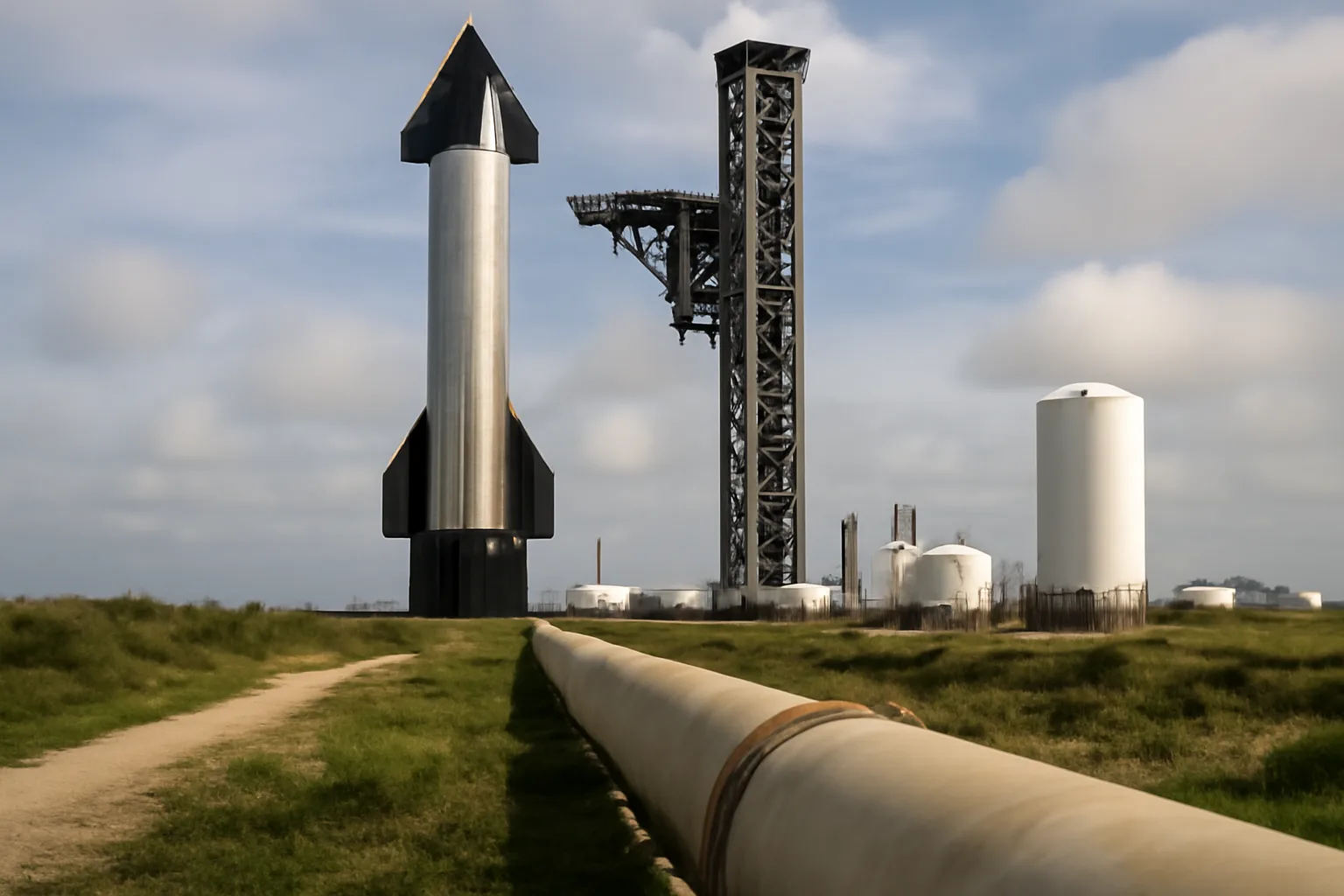 SpaceX планира изграждане на собствен газопровод в Тексас за захранване на Starship