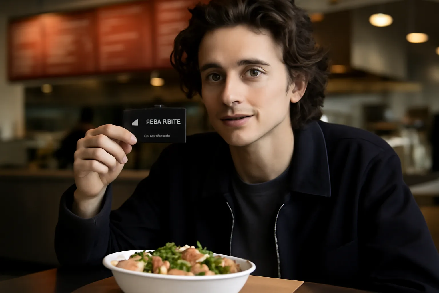 Тимоти Шаламе получава безплатна храна всеки ден с новата Chipotle Celebrity Card