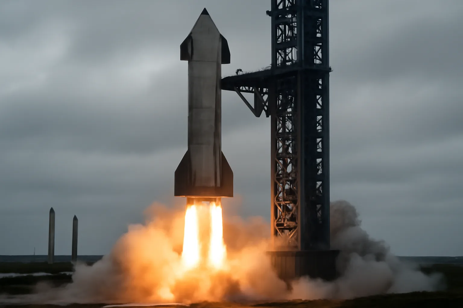 SpaceX прекрати неочаквано изстрелването на Starship V3 след запалване